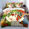 Einhorn Fantasy Dekor Set Weiche Bequeme Bettbezug Bettwäsche Set Enthalten 1*Bettbezug & 2*Kissenbezüge, Geschenk