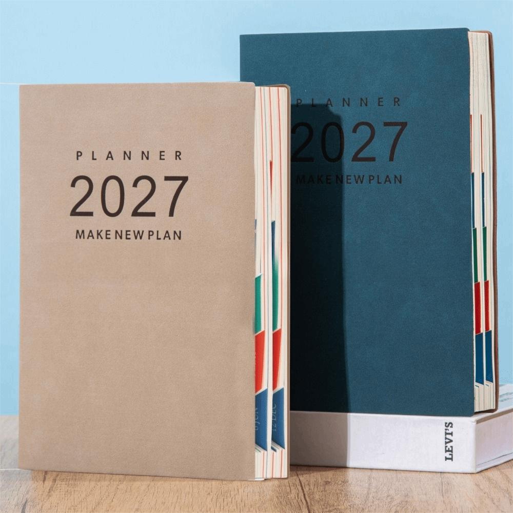 Englischer Planer 2027 Effizienz-Handbuch A5 Agenda Terminplaner 365 Tage Tagebuch Schulgebrauch