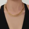 18K Gold Plated Stainless Steel Necklace: Cross-Border Fashion with Unique Luxury Design