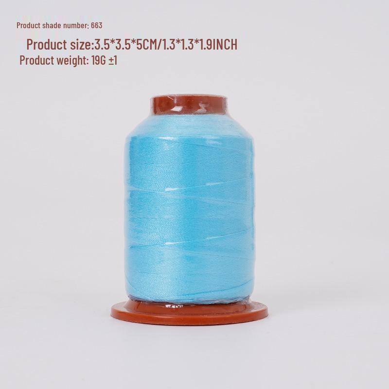 Polyester Sewing Thread: 100 Colors, 500 Yards, Fine Two-Strand, High-Speed, for Hand Sewing