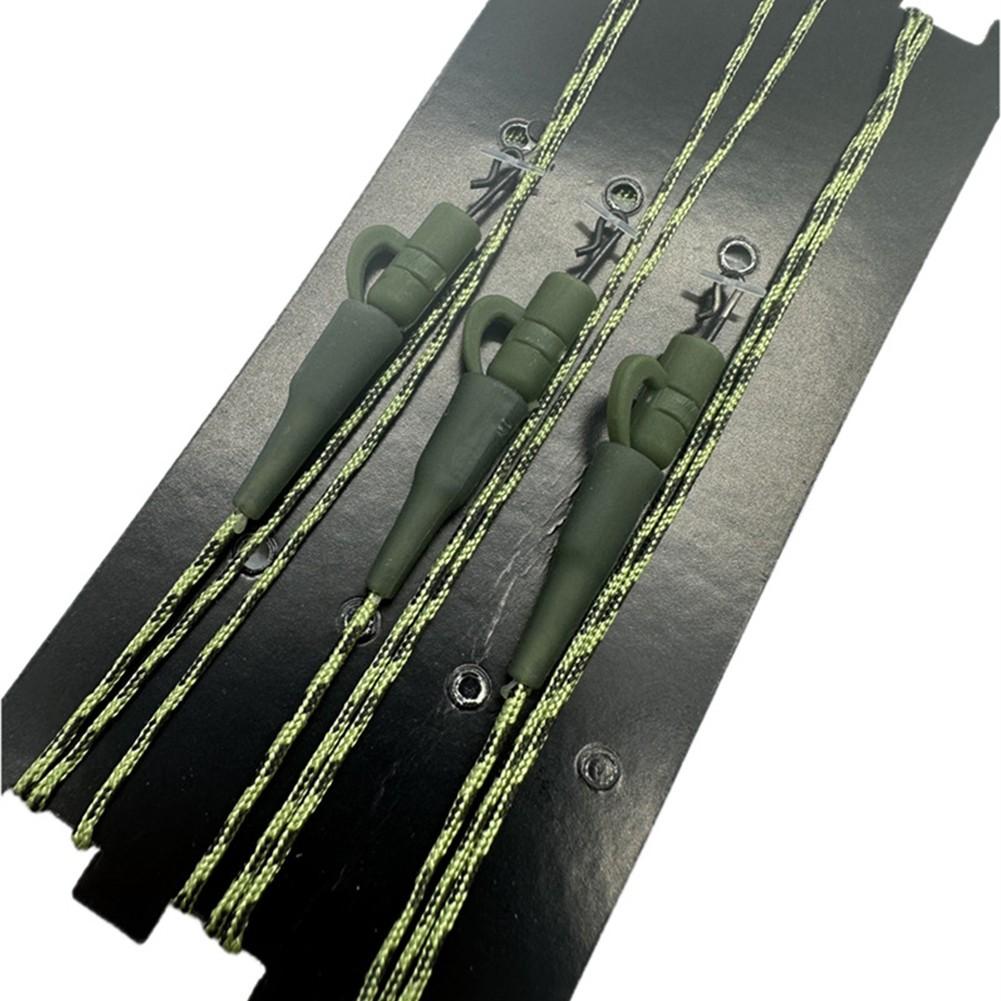 Simplified Setup Pack of 3 Ready Tied Heli Kable Carp Fishing Leaders