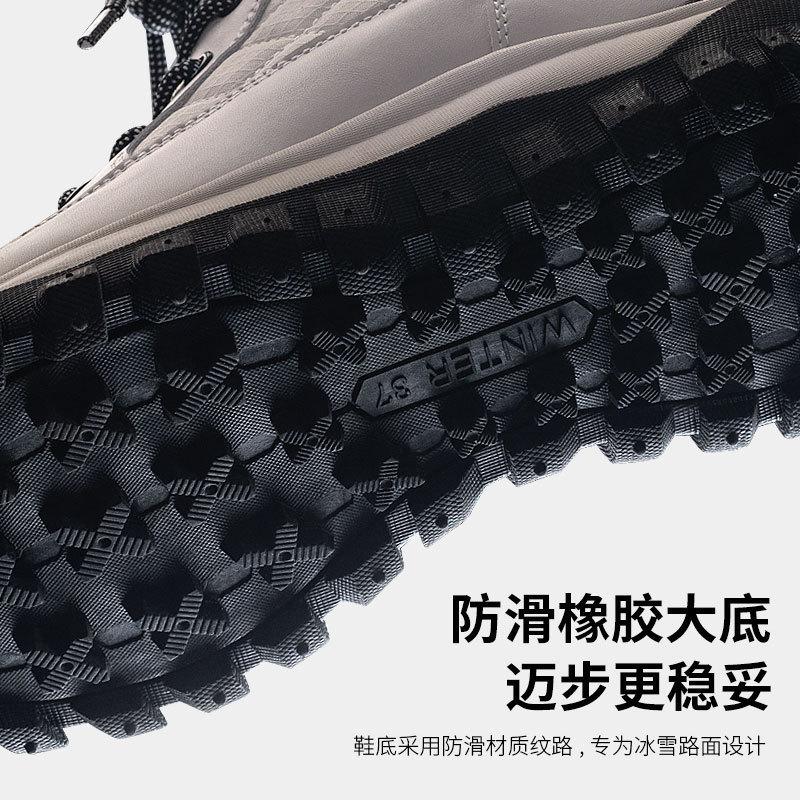 High quality women's shoes fleece thickened snow boots non-slip high-top cotton boots women's outdoor large cotton shoes