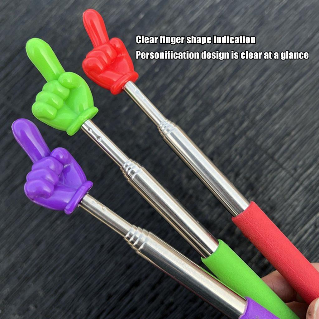 Wysuwane wskaźniki nauczyciela, pałki demonstracyjne do klasy, pałeczki na palce, zabawki edukacyjne dla dzieci, kreatywne rekwizyty dydaktyczne i zabawki do zabawy 1 szt.