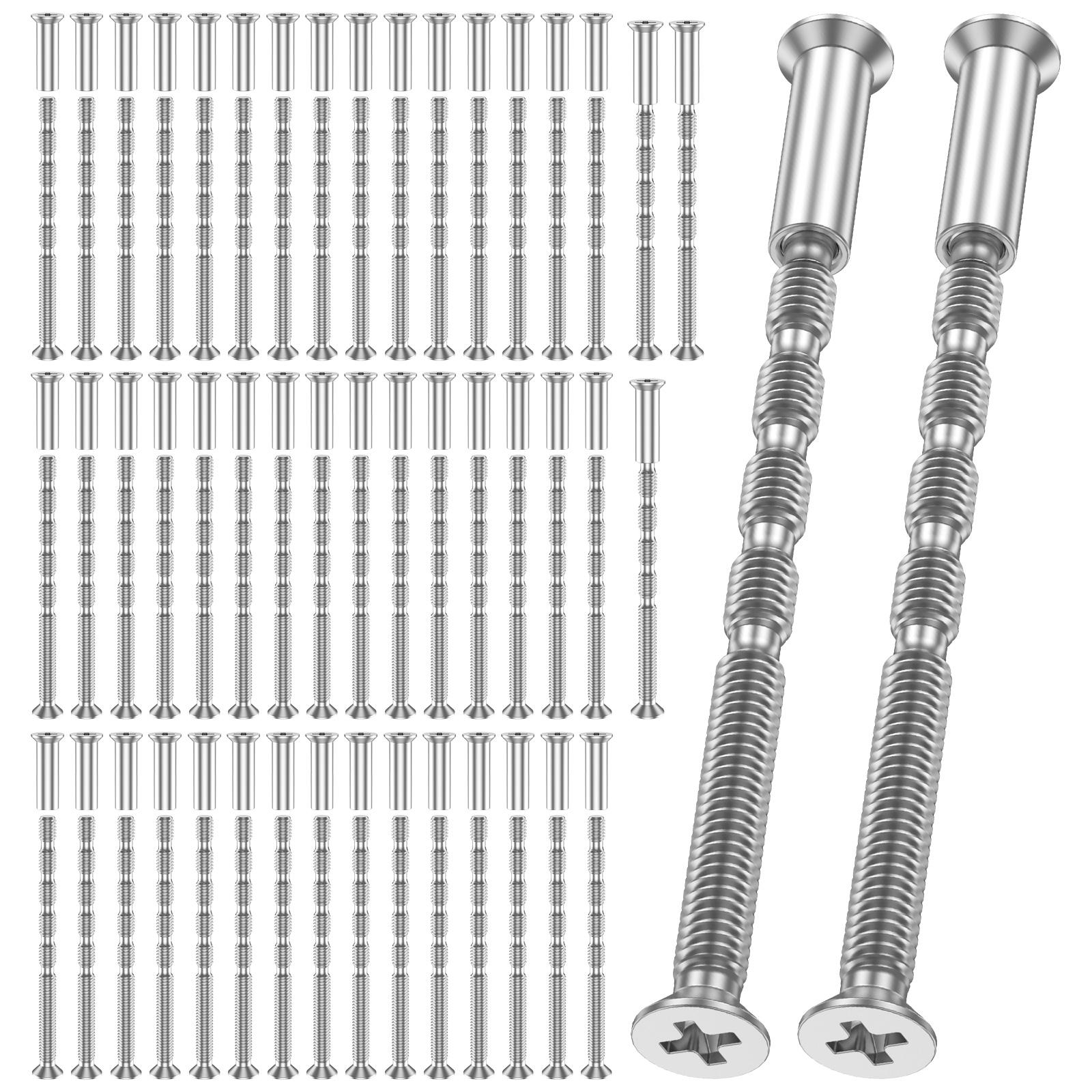 

50Sets M4 Door Handle Fixing Screw Bolts Snap Off Cuttable Connecting Screws for Door Handle Roses Knobs Door Lock & Escutcheons