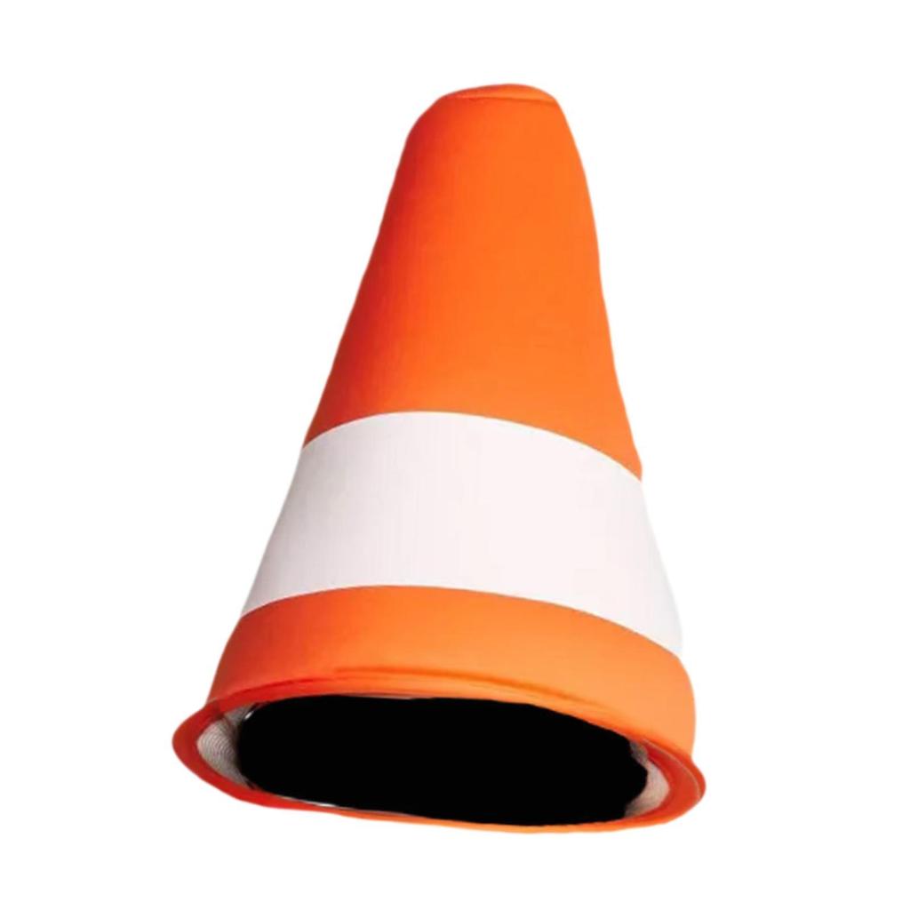 Traffic Cone Hat Novelty Costume Accessory for Role Play Stage Performance Party