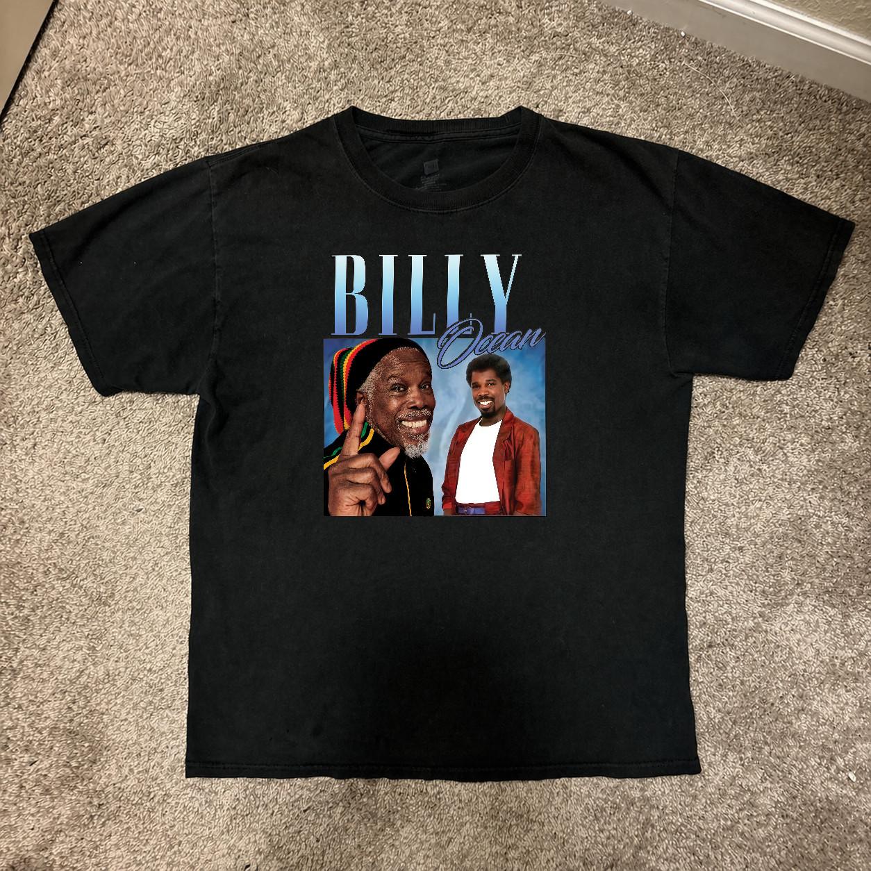 Billy Ocean Retro Music T-Shirt & Hoodie for Men & Women, Unisex Baseball Style S разноцветный