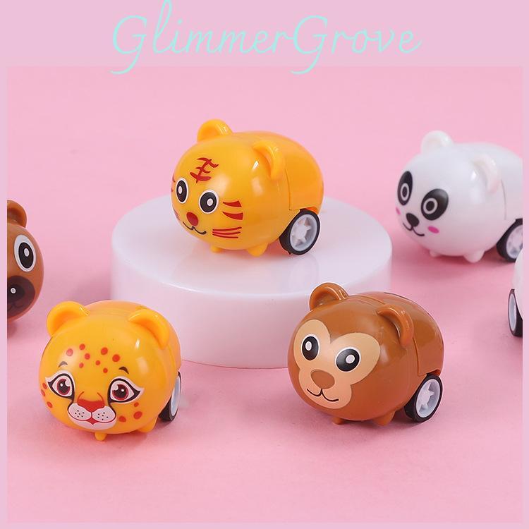 Monkey Kids Tiger Plastic Animal Car For Cognitive And Motor Skills Enhancement