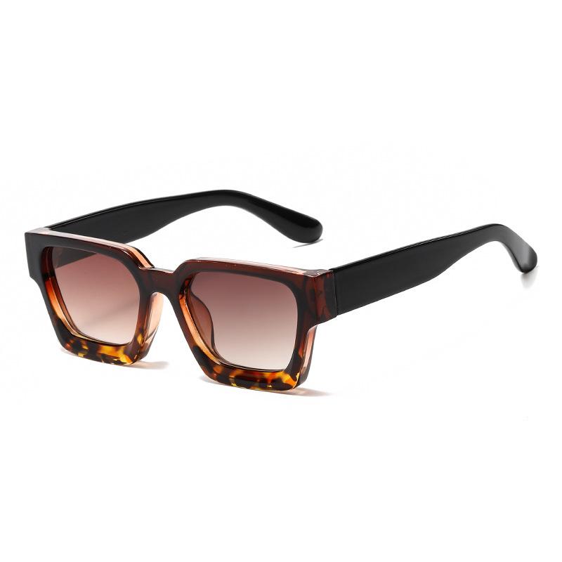 Retro High-End Sunglasses For Women'S Trendy Hip-Hop Uv-Proof Square Sunglasses