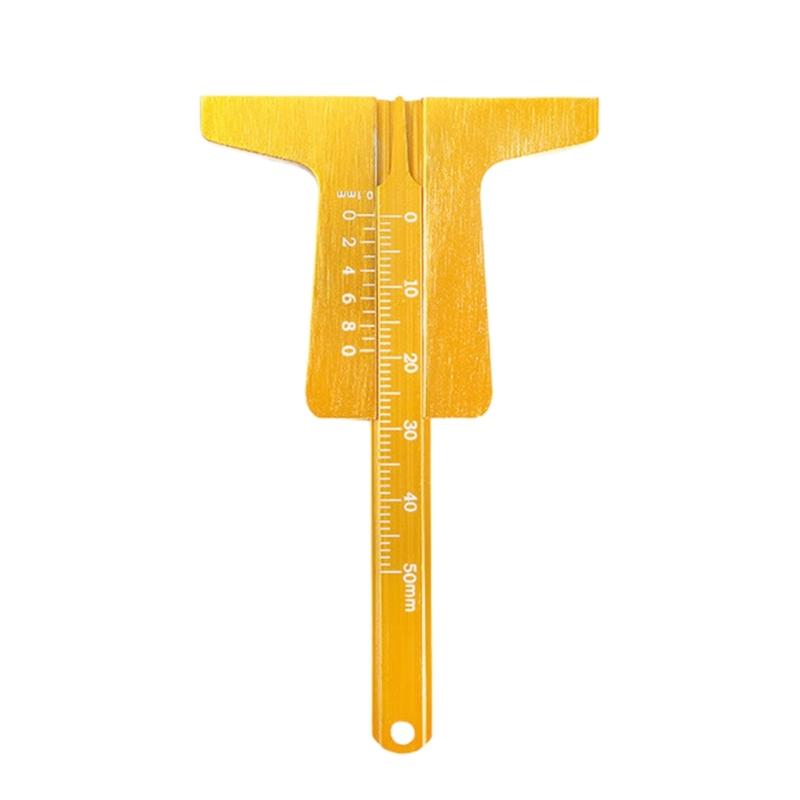 Rustproof Stainless Steel Tire Depth Gauge Measuring Tool Featuring Easy to Read Marking Ideal for Car and Bike Tires