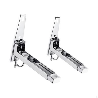 Microwave Oven Stand Bracket with Removable Hook,Kitchen Storage Holder Stainless Steel Retrackable