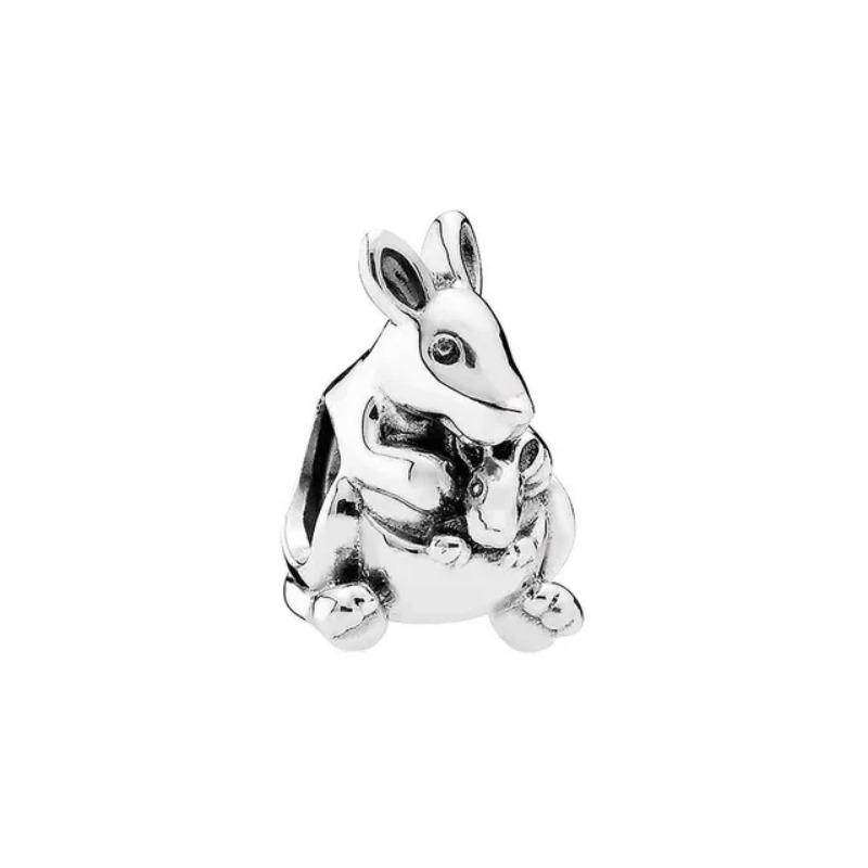Newest 925 Silver Charm Bracelet Forest Animal Series Jewelry for Women Kangaroo Owl Swan