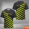 Men's Simple Geometric Pattern Sports 3D Printed T-shirt Summer Fashion Casual Short Sleeve Top Badminton Loose Breathable Casual Shirts