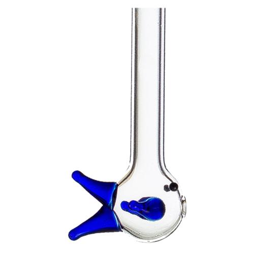 Cute Fish Glass Straws Reusable Colorful Fish Drinking Straw 8mm Diameter for Smoothies Juice Tea Coffee And Water
