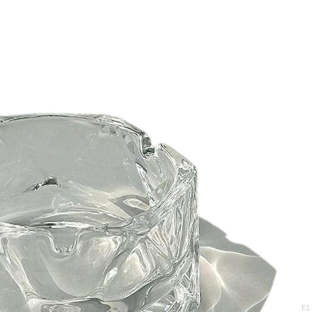 Glass Ashtray Modern Craft Luxury Gift Ash Tray Holder for Home Tabletop Color A