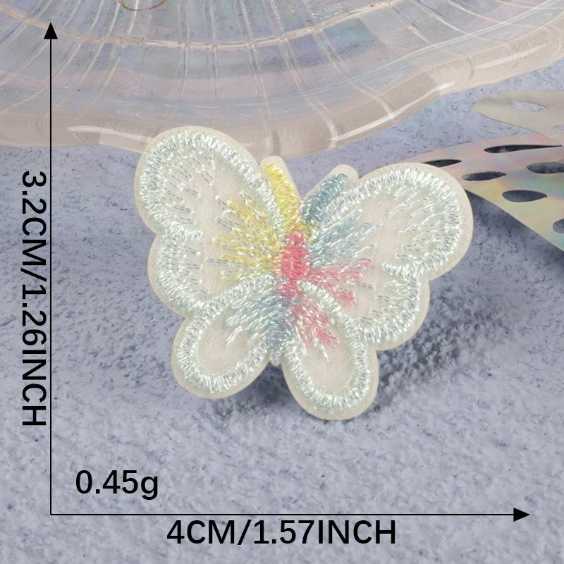 Original Embroidery Label Accessories Self-Adhesive Patch Sticker Mesh Bow Clothing Accessories Patch Embroidery Sticker Cloth Sticker