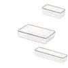 Transparent Desk Organizer with Compartments - Thickened Plastic Drawer for Small Items Storage