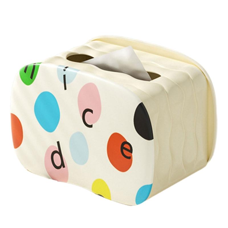 

Fashionable Tissue Dispenser Versatile Cosmetic Tissue Storage Box for Modern Interiors Bedroom Household Decoration