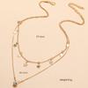 European and American Fashion Temperament Simple Star Five-pointed Star Pendant Necklace Personalized Diamond Necklace Multi-layer Collarbone Chain