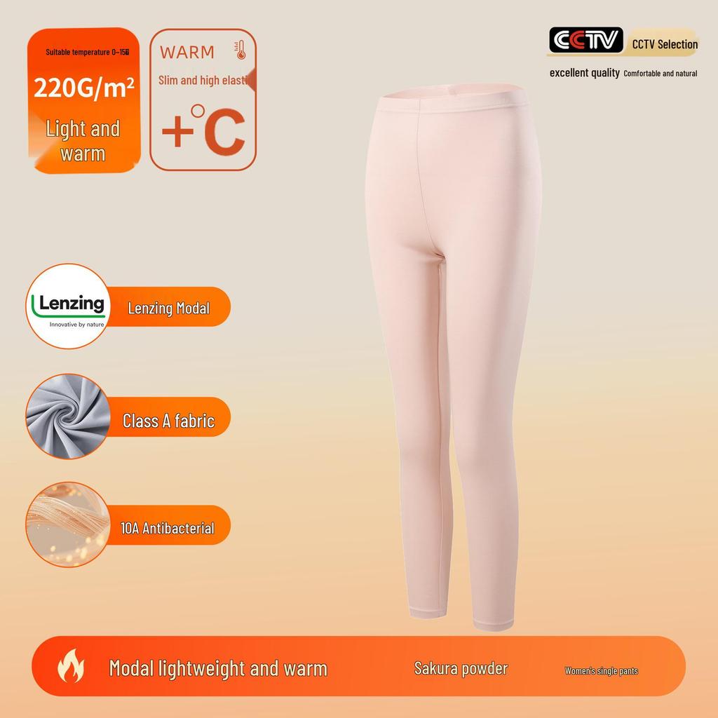 Class A Lenzing Modal 80-Count Warm Base Layer Set: Men's & Women's Autumn Heat-Generating Skinwear