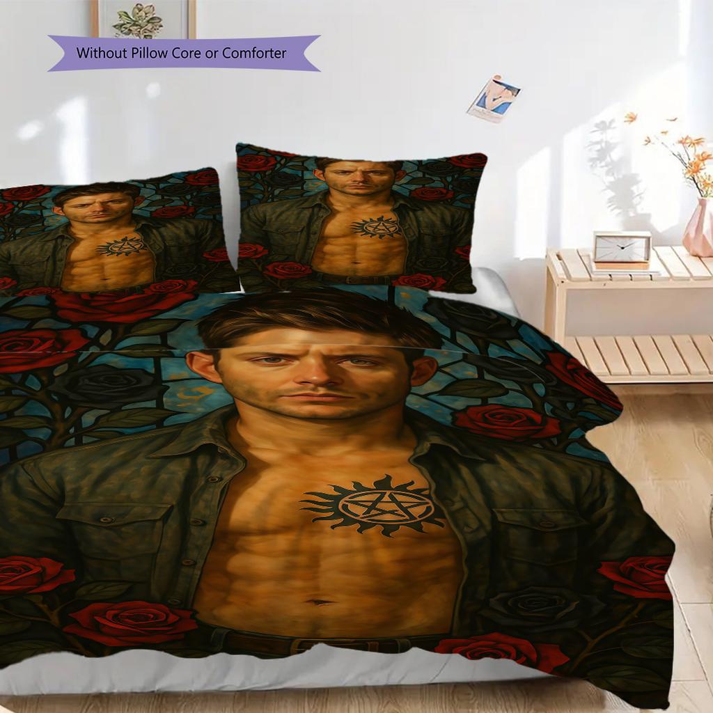 Supernatural Welcome End Threepiece Set 1 Duvet Cover 2 Pillowcase Without Core Christmas Birthday Gift Duvet Cover And Pillowcase