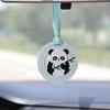 1Pc Car Hanging Perfume Aromatherapy Gypsum Home Air Freshener Rearview Mirror Pendant Car Accessories Interior Decoration Woman