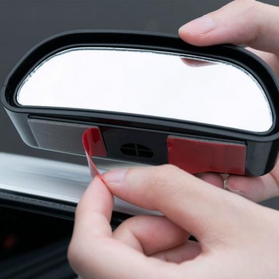 360 Stick on Rear View Auxiliary Blind Spot Mirror Wide Angle Car Parking Side