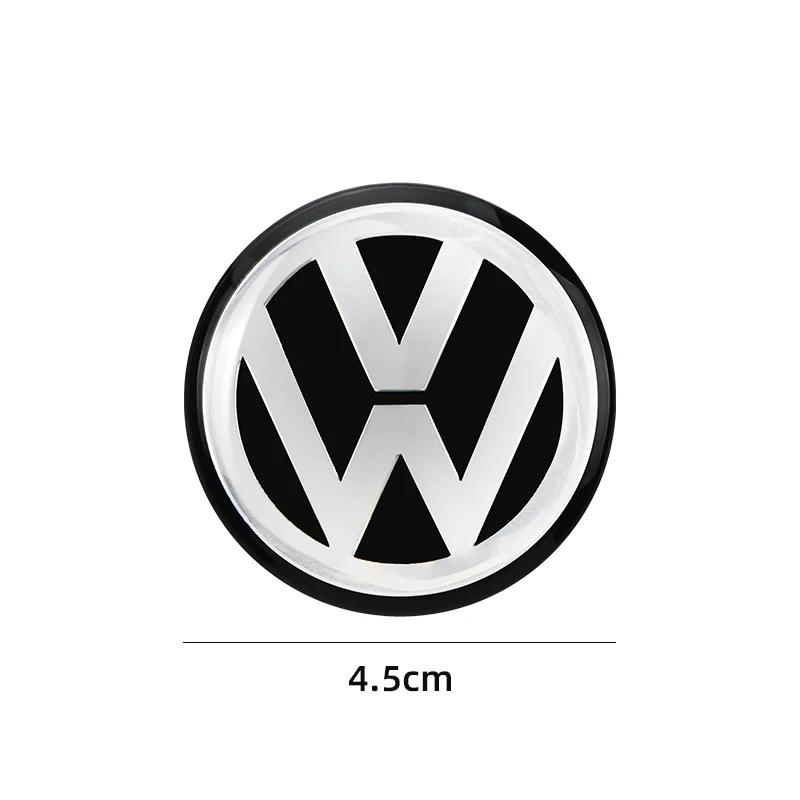 

VW GTI GOLF 2026 Hot For VW VOLKSWAGEN 40 45 50mm ABS Hollow Out Car Steering Wheel Center Emblem Sticker For Volkswagen Polo VW
