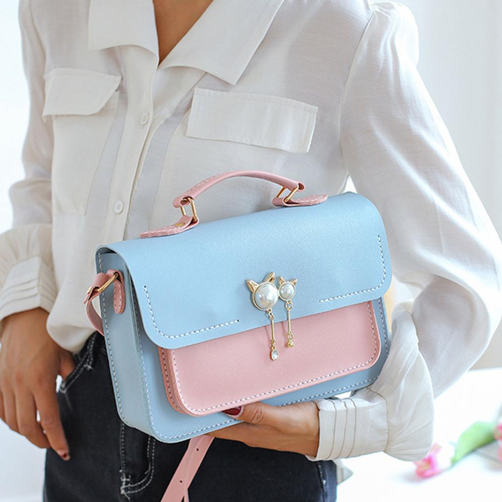 DIY Women Shoulder Bag Fashion Crossbody Bags Pu Leather Handbags Accessories Adjustable Strap Craft Gift for Girls