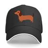 Casual Adjustable Baseball Cap for Unisex Featuring an Dachshund Design Perfect for Outdoor Sports Sandwich Baseball Cap