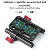 Universal Camera Quick Release Plate With Double 1/4in And 3/8in Screw Holes For DSLR Camera LED Light Stand Equipment