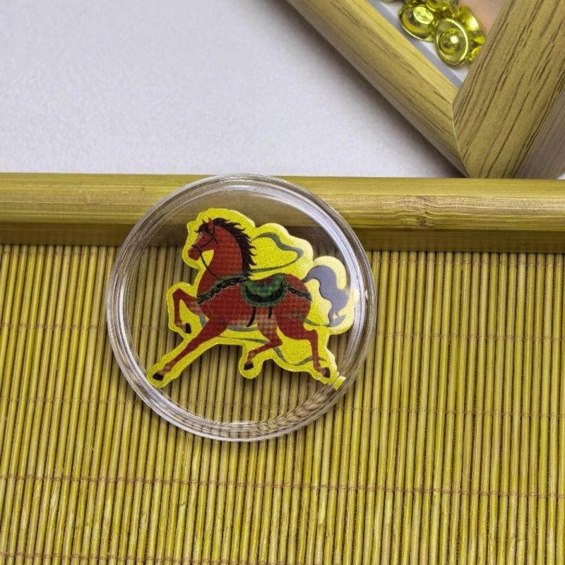 Adesivo per Telefono Cartoon con Foglia d'Oro - Adesivo in Oro Puro 999, 2 mg d'Oro, Regalo Perfetto per gli Amici.
