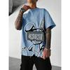 3D Digital Print T-shirt, Teenage Men's Short-sleeve Top, Versatile and Breathable
