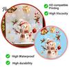 Reusable PVC Window Film Christmas Cling, Santa/Snowman/House/ Tree Patterns Print, Waterproof Creative Holiday Gifts Decorative Static Sticker
