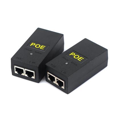 1Pcs Desktop Poe Power Injector Ethernet Adapter Surveillance Cctv For Ip Camera Power Supply 24V 1A 48V 0.5A 24W