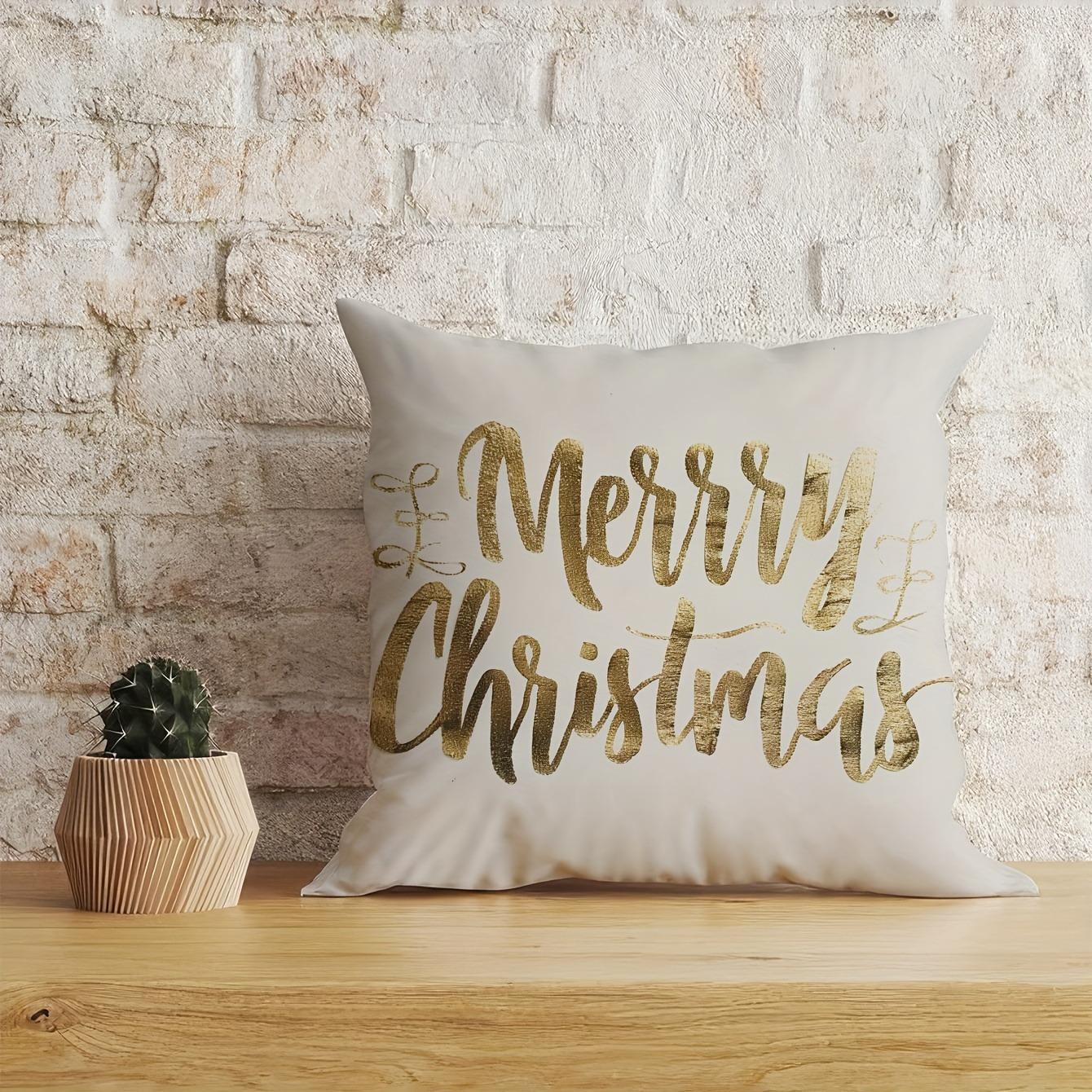 

Рождественское украшение наволочка Веселого Рождества Праздничная вечеринка Подушка Чехол для дивана Подушка для комнаты Украшение дома 40x40cm