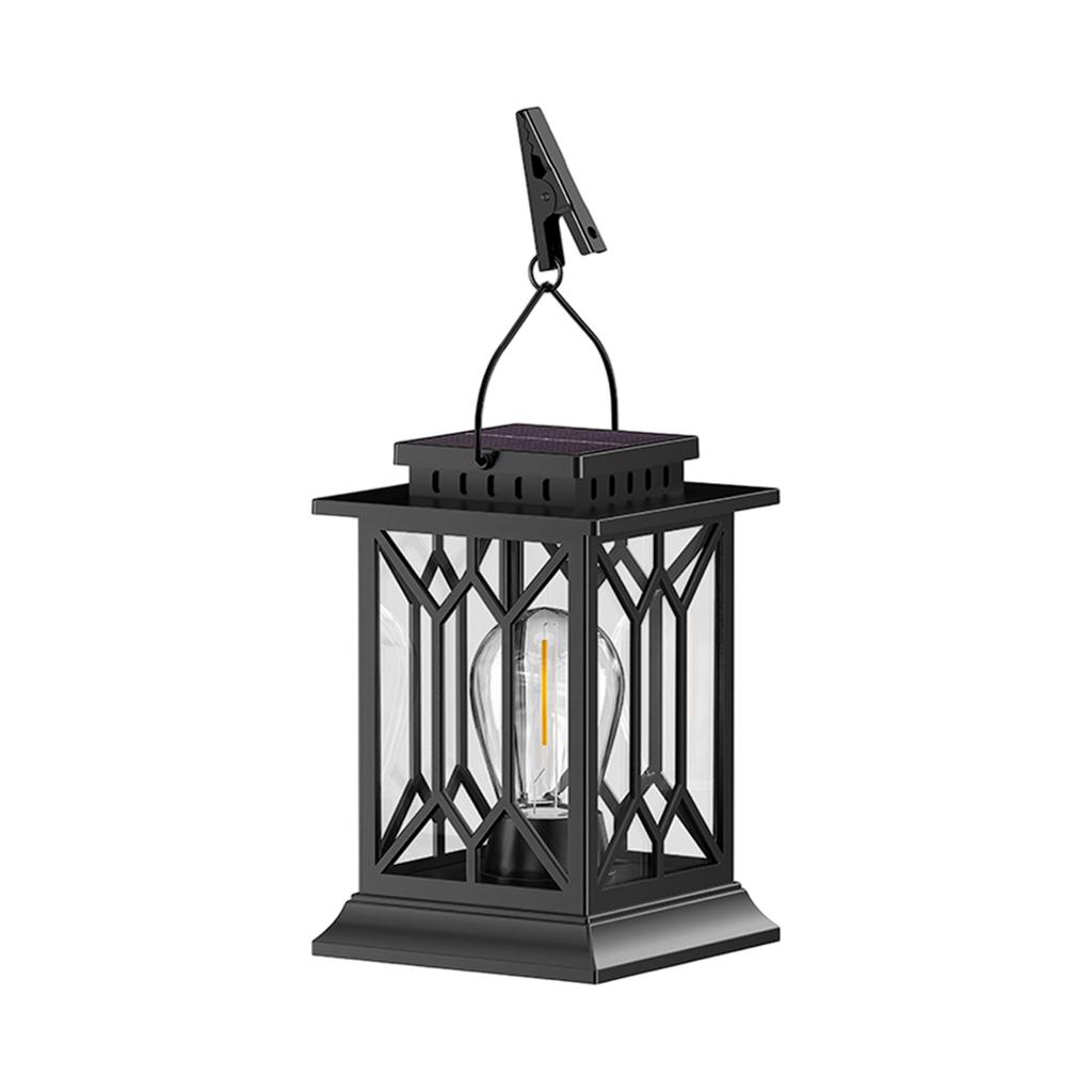 Outdoor Courtyard Solar Light Home Decoration Vintage Hanging Lamp European Flame Handheld