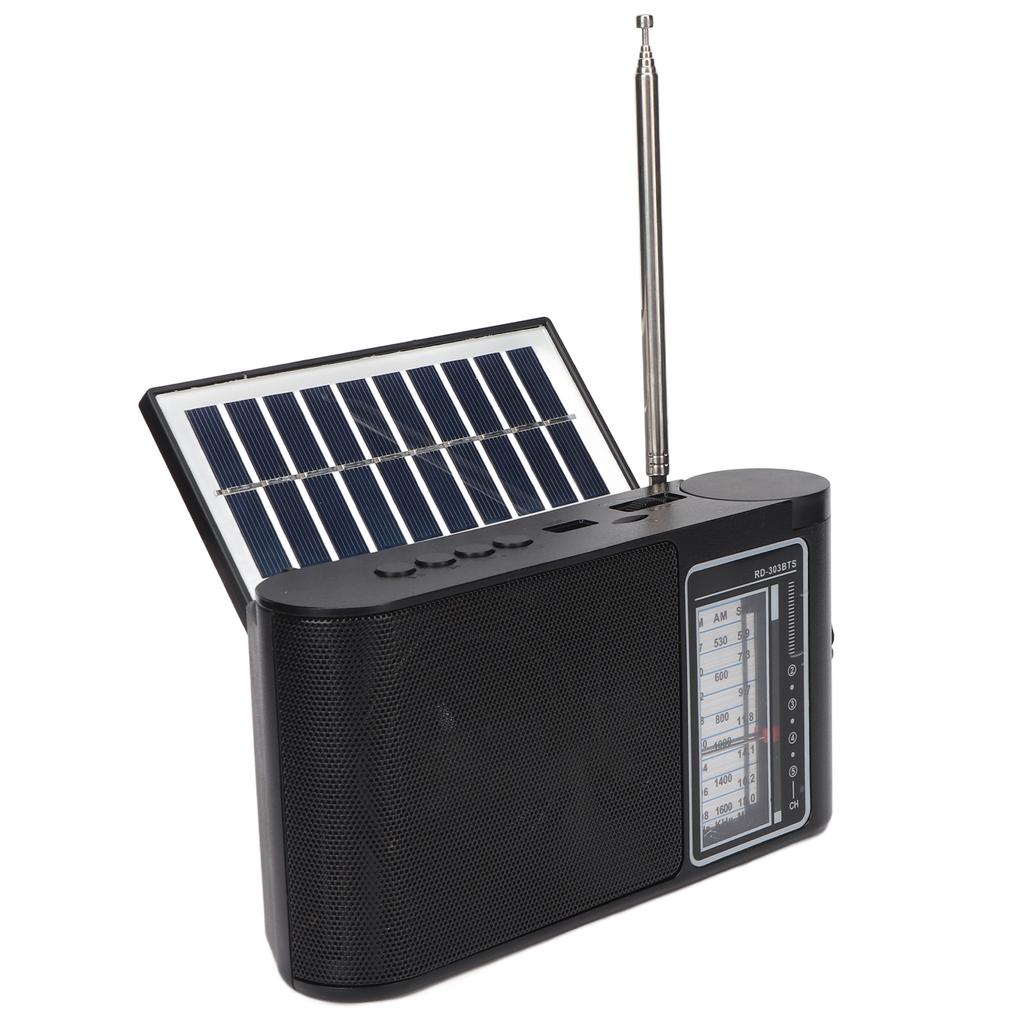 Portable Battery Radio FM AM SW Multi Band Solar Rechargeable Bluetooth Radio with Telescopic
