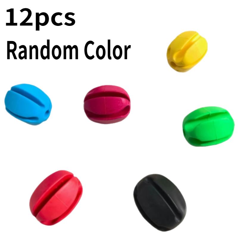 

12 шт. силиконовый держатель для удочки, ремни для мячей, 5 отверстий, легкие рыболовные снасти, стяжки, органайзер, стеллажи для хранения, рыболовные принадлежности разноцветный