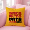 Anime Funny SSakamoto DDays Cushion Cover Pillow Case Soft Skin Friendly Fabric Comfort  Concealed Zipper