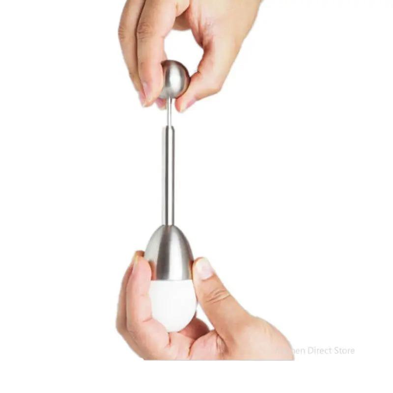 Egg Opener Stainless Steel Egg Opener Shell Opener Fancy Eggshell Cutting Knocker Creative Glutinous Rice Egg Knife Artifact