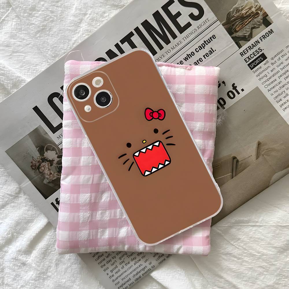 Domo Kun Phone Case For iPhone 17 16e 16 15 14 13 12 11 Mini Pro Max Shell