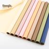 Korean Style Matte Floral Wrapping Paper - Morning Mist Roll, Skin-Feel, Waterproof.