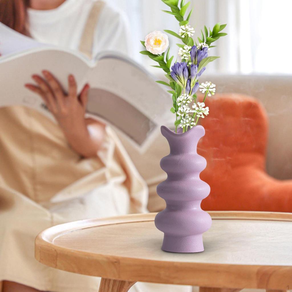 Ceramic Flower Vase Decorative Artistic Simple for Centerpiece