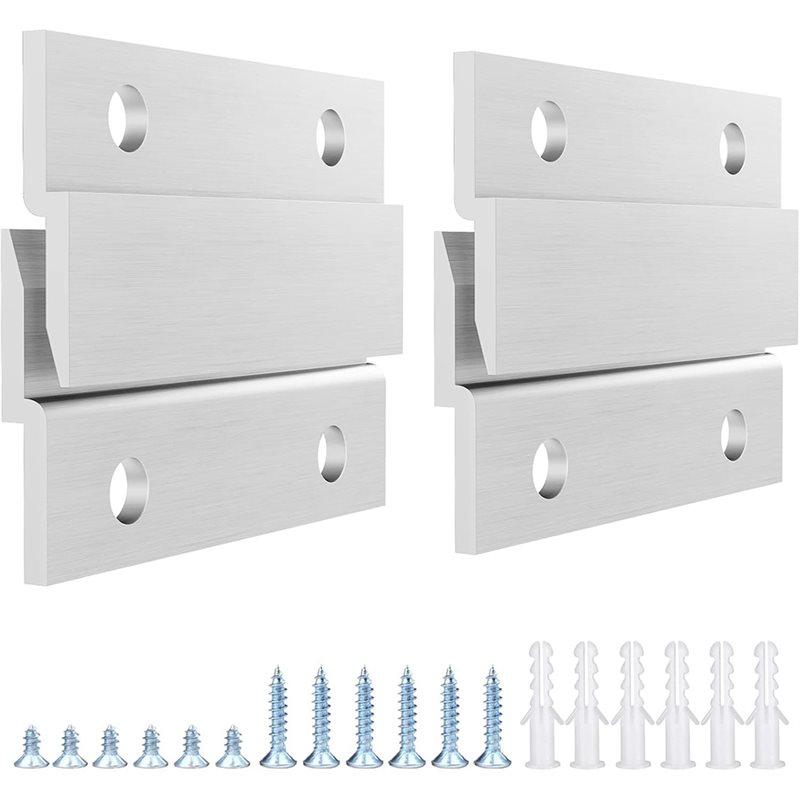 

SHGO-Z Clip French Cleat Picture Hanger Interlocking Wall Mount Bracket For Mirror Artwork Cabinet Whiteboard Hardware Kit