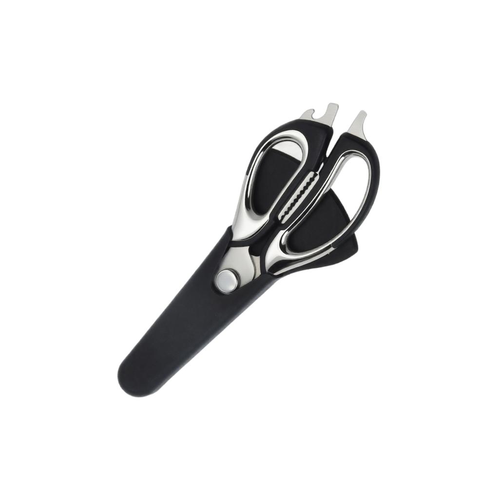 Multifunctional Stainless Steel Kitchen Food Scissors with Magnetic Protective Sheath Chicken Bone Cutter Heavy Duty Kitchen Shears for Home Use