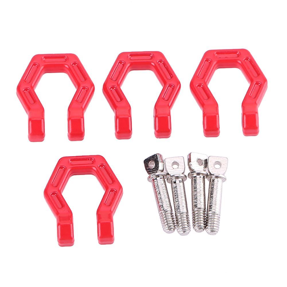 Racing 1//10 RC Rock Crawler Accessories Steel Wire Rope w//Hook red
