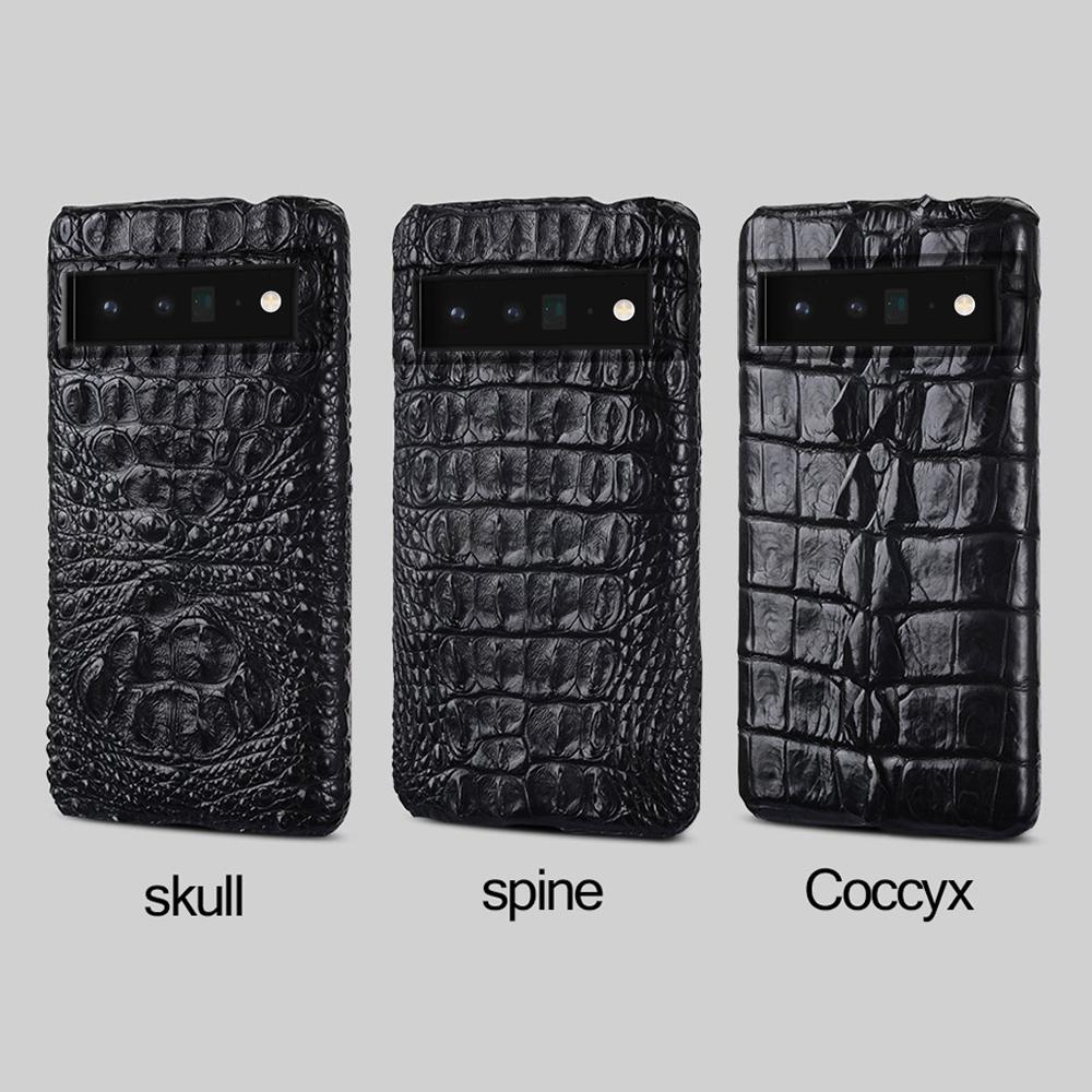 LANGSIDI Original Echte Leder Handyhülle für Google Pixel 8 9 10 Pro XL 8Pro 9Pro 10Pro Luxus Schutz Rückseite