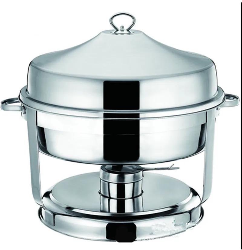 8L Food Warmers buffet stove round hanging cover alcohol stove soup pot Furnace hotel Restaurant Tray dinnerware set tableware
