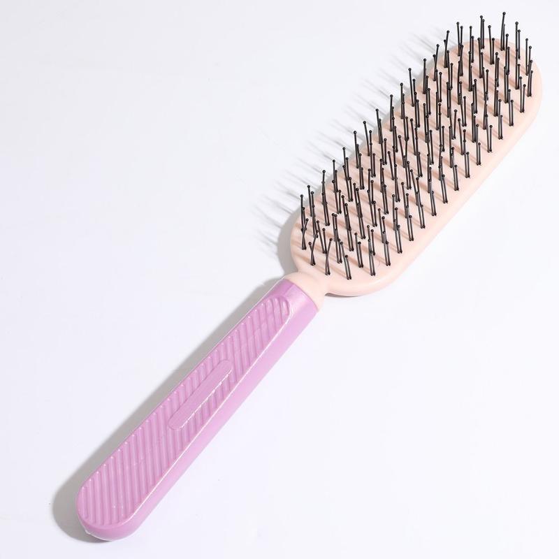 

Health Massage Comb Anti-Static Smooth Fluffy Hairbrush High And Low Needle Dry Wet Dual Use Comb Professional Hair Care Tool розовый