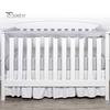 Baby Crib Bumper Pads 3 Pcs Bumper, Soft Cotton Breathable Sleep Barrier Child Safety Strip for Toddlers, Liner Edge Protector with Adjustable